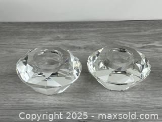 MaxSold Auction: Lot of 2 Glass Tealight Candle Votive Holders - Whitby (Ontario, Canada) SELLER MANAGED Downsizing Online Auction - Dundas Street E (STORAGE)