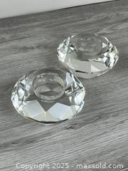 MaxSold Auction: Lot of 2 Glass Tealight Candle Votive Holders - Whitby (Ontario, Canada) SELLER MANAGED Downsizing Online Auction - Dundas Street E (STORAGE)