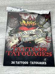 MaxSold Auction: NEW Bad to the Bone Temporary Tattoos, Pack of 36 - Whitby (Ontario, Canada) SELLER MANAGED Downsizing Online Auction - Dundas Street E (STORAGE)