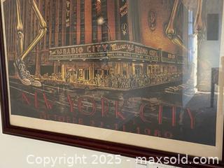 MaxSold Auction: Framed The Grateful Dead Concert Poster — Radio City 1980 B - Los Angeles (California, USA) Estate Sale Online Auction - La Castana Drive