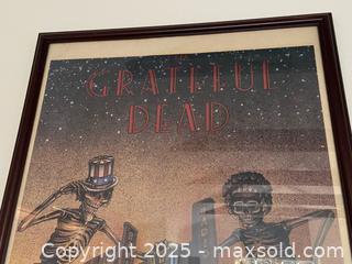 MaxSold Auction: Framed The Grateful Dead Concert Poster — Radio City 1980 B - Los Angeles (California, USA) Estate Sale Online Auction - La Castana Drive