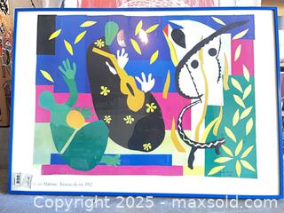 MaxSold Auction: Henri Matisse Tristesse du roi 1952 Framed Print B - Los Angeles (California, USA) Estate Sale Online Auction - La Castana Drive