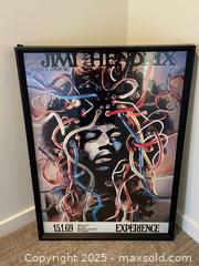 MaxSold Auction: Jimi Hendrix 1969 Concert Poster - Framed Print B - Los Angeles (California, USA) Estate Sale Online Auction - La Castana Drive