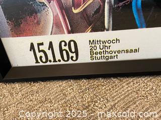 MaxSold Auction: Jimi Hendrix 1969 Concert Poster - Framed Print B - Los Angeles (California, USA) Estate Sale Online Auction - La Castana Drive