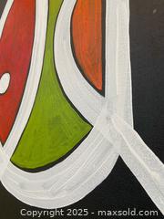 MaxSold Auction: Original Signed Abstract Bird Painting in Black Floater Frame B - Los Angeles (California, USA) Estate Sale Online Auction - La Castana Drive