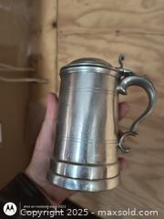 MaxSold Auction: antique Pewter Tankard With lid - Loyalist (Ontario, Canada) SELLER MANAGED Estate Sale Online Auction - County Road 2