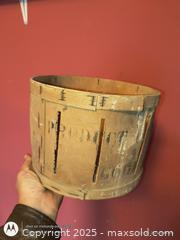 MaxSold Auction: antique slat wood round Crate - Loyalist (Ontario, Canada) SELLER MANAGED Estate Sale Online Auction - County Road 2
