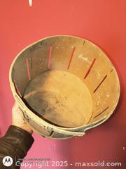 MaxSold Auction: antique slat wood round Crate - Loyalist (Ontario, Canada) SELLER MANAGED Estate Sale Online Auction - County Road 2