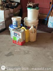 MaxSold Auction: buckets and cleaning Garage lot - Loyalist (Ontario, Canada) SELLER MANAGED Estate Sale Online Auction - County Road 2