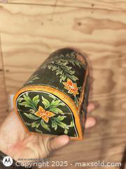 MaxSold Auction: hand painted old wooden box  - Loyalist (Ontario, Canada) SELLER MANAGED Estate Sale Online Auction - County Road 2