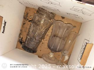 MaxSold Auction: lot of 3 antique glass vases - Loyalist (Ontario, Canada) SELLER MANAGED Estate Sale Online Auction - County Road 2