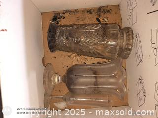MaxSold Auction: lot of 3 antique glass vases - Loyalist (Ontario, Canada) SELLER MANAGED Estate Sale Online Auction - County Road 2