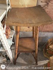 MaxSold Auction: oak table stand shelf - Loyalist (Ontario, Canada) SELLER MANAGED Estate Sale Online Auction - County Road 2