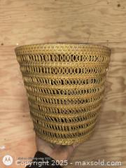 MaxSold Auction: old wicker waste basket curlly design - Loyalist (Ontario, Canada) SELLER MANAGED Estate Sale Online Auction - County Road 2
