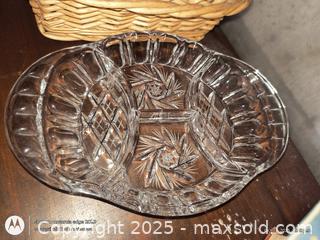 MaxSold Auction: pinwheel crystal devided dish - Loyalist (Ontario, Canada) SELLER MANAGED Estate Sale Online Auction - County Road 2