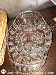 MaxSold Auction: pinwheel crystal devided dish - Loyalist (Ontario, Canada) SELLER MANAGED Estate Sale Online Auction - County Road 2