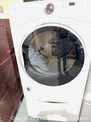 MaxSold Auction: Whirlpool he electric front-load dryer, white - Warwick (Rhode Island, USA) SELLER MANAGED Reseller Online Auction - Warwick Avenue