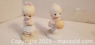 MaxSold Auction: (2) Precious Moments Figurines - females with ball  - Rockaway (New Jersey, USA) SELLER MANAGED Downsizing Online Auction - Miami Trail