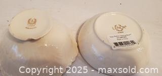 MaxSold Auction: 2 small lenox 5&#34; serving bowls  - Rockaway (New Jersey, USA) SELLER MANAGED Downsizing Online Auction - Miami Trail