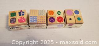 MaxSold Auction: (4) Small Colorful Rubberstamps in Boxes clovers butterflies &#38; more  - Rockaway (New Jersey, USA) SELLER MANAGED Downsizing Online Auction - Miami Trail
