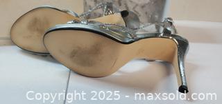 MaxSold Auction: Capparros Silver Ladies High Heels Shoes Sz 9b - Rockaway (New Jersey, USA) SELLER MANAGED Downsizing Online Auction - Miami Trail