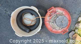 MaxSold Auction: RIDGET WET DRY SHOP VAC W/HOSE - WORKING- AS SHOWN  - Rockaway (New Jersey, USA) SELLER MANAGED Downsizing Online Auction - Miami Trail