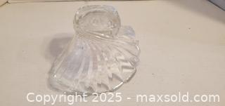 MaxSold Auction: Thick Heavy Crystal Glass Candy Dish  - Rockaway (New Jersey, USA) SELLER MANAGED Downsizing Online Auction - Miami Trail