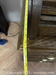 MaxSold Auction: Solid Oak Roll-Top Secretary Desk with 9 Drawers - Cornwall (Ontario, Canada) SELLER MANAGED Moving Online Auction - Emma Avenue