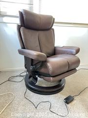 MaxSold Auction: Stressless Ekornes Swivel Recliner, Chestnut Leather - Toronto (Ontario, Canada) SELLER MANAGED Estate Sale Online Auction - Tilson Road