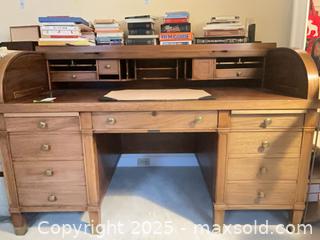 MaxSold Auction: Wooden desk by Doten-Dunton Desk Co. - Toronto (Ontario, Canada) PARTNER MANAGED Estate Sale Online Auction - Edmund Gate