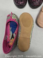 MaxSold Auction: Lot of Girls’ Dance &#38; Dress Shoes – Ballet Slippers, Tap Shoes, Disney Flats, and Rain Boo - Vancouver (British Columbia, Canada) SELLER MANAGED Reseller Online Auction - East 7th Avenue (STORAGE)              