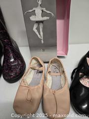 MaxSold Auction: Lot of Girls’ Dance &#38; Dress Shoes – Ballet Slippers, Tap Shoes, Disney Flats, and Rain Boo - Vancouver (British Columbia, Canada) SELLER MANAGED Reseller Online Auction - East 7th Avenue (STORAGE)              
