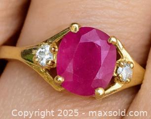 MaxSold Auction: Certified 10K(1.3g)Ruby(0.5)Dia(0.10) - Toronto (Ontario, Canada) PARTNER MANAGED Downsizing Online Auction - Queen Street East