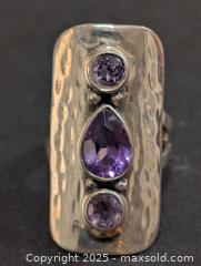 MaxSold Auction: Silver(11.51g) Amethyst Ring,size 7.5 - Toronto (Ontario, Canada) PARTNER MANAGED Downsizing Online Auction - Queen Street East