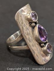 MaxSold Auction: Silver(11.51g) Amethyst Ring,size 7.5 - Toronto (Ontario, Canada) PARTNER MANAGED Downsizing Online Auction - Queen Street East