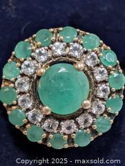 MaxSold Auction: Silver(3.58g) Emerald(3.45ct)Ring - Toronto (Ontario, Canada) PARTNER MANAGED Downsizing Online Auction - Queen Street East