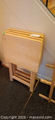 MaxSold Auction: Folding TV Tray Tables with Stand/Rack A - Ottawa (Ontario, Canada) Moving Online Auction - Trelawny Private