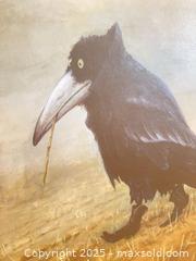 MaxSold Auction: Lot of 2 Framed Crow/Raven Wall Art Prints A - Ottawa (Ontario, Canada) Moving Online Auction - Trelawny Private