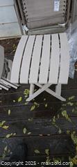 MaxSold Auction: Set of 4 Folding Outdoor Side Tables / Stools - Ottawa (Ontario, Canada) Moving Online Auction - Trelawny Private