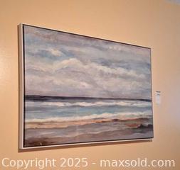 MaxSold Auction: Signed Seascape Beach Painting on Canvas A - Ottawa (Ontario, Canada) Moving Online Auction - Trelawny Private
