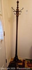 MaxSold Auction: Traditional Turned-Spindle Coat Tree / Hat Stand A - Ottawa (Ontario, Canada) Moving Online Auction - Trelawny Private