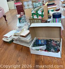 MaxSold Auction: Assorted Christmas Decorations, Ornaments Collection & Cards -B - Ottawa (Gloucester)(Ontario, Canada) PARTNER MANAGED Moving Online Auction - Southpark Drive