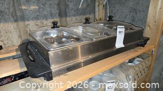 MaxSold Auction: Betty Crocker Electric 3-Well Buffet Server, Stainless Steel  A - Ottawa (Gloucester)(Ontario, Canada) PARTNER MANAGED Moving Online Auction - Southpark Drive