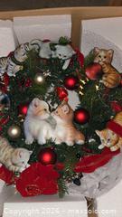 MaxSold Auction: Bradford Exchange 'Always in Bloom' Kitten Illuminated Wreath  A - Ottawa (Gloucester)(Ontario, Canada) PARTNER MANAGED Moving Online Auction - Southpark Drive