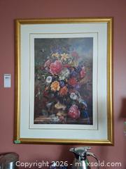 MaxSold Auction: Framed Floral Print, Gold Frame A - Ottawa (Gloucester)(Ontario, Canada) PARTNER MANAGED Moving Online Auction - Southpark Drive