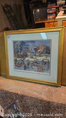MaxSold Auction: Framed Print by P.T. Paquin, Limited Edition 361/450  A - Ottawa (Gloucester)(Ontario, Canada) PARTNER MANAGED Moving Online Auction - Southpark Drive