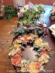 MaxSold Auction: Grapevine Wreath with Faux Flowers B - Ottawa (Gloucester)(Ontario, Canada) PARTNER MANAGED Moving Online Auction - Southpark Drive