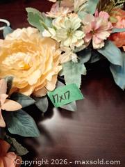 MaxSold Auction: Grapevine Wreath with Faux Flowers B - Ottawa (Gloucester)(Ontario, Canada) PARTNER MANAGED Moving Online Auction - Southpark Drive