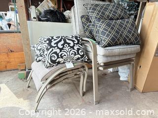 MaxSold Auction: Outdoor patio chair set with multiple cushions B - Ottawa (Gloucester)(Ontario, Canada) PARTNER MANAGED Moving Online Auction - Southpark Drive