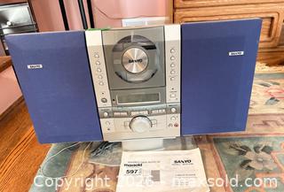 MaxSold Auction: Sanyo MCD-S500 3-Piece Mini Stereo Shelf System - A - Ottawa (Gloucester)(Ontario, Canada) PARTNER MANAGED Moving Online Auction - Southpark Drive